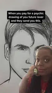 Tina Psychic's Soulmate Sketch t